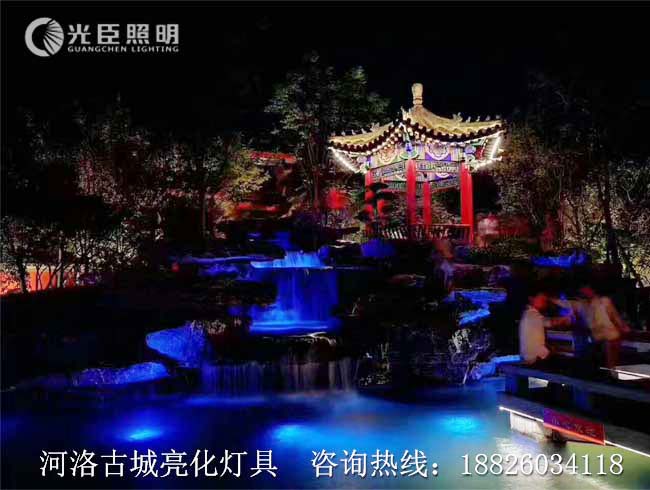河洛古城夜景亮化 河洛古城夜景亮化
