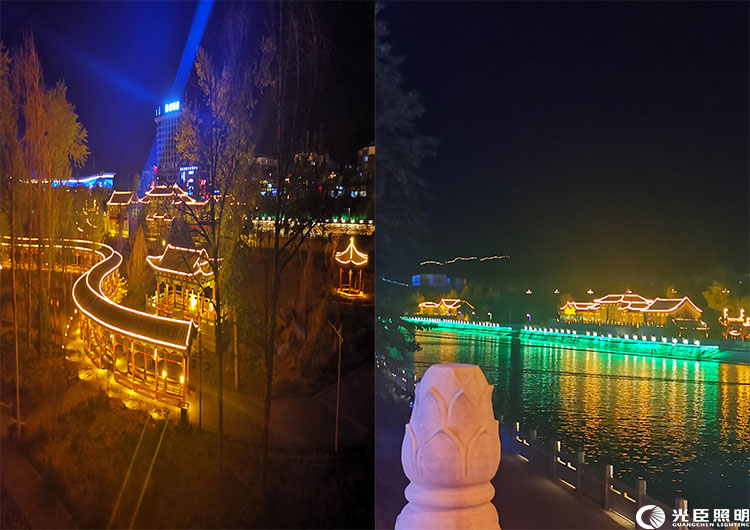 青海公園亮化工程-led線條燈 青海公園亮化工程-led線條燈