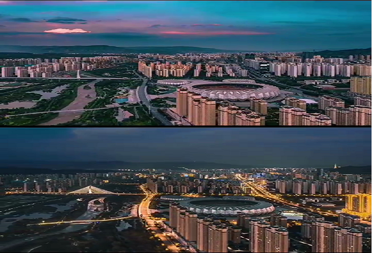夜景亮化對比圖 夜景亮化對比圖